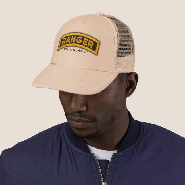 Army 75th Ranger Regiment Airborne Rangers Vets Trucker Hat (In Situ)