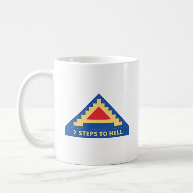 Army - 7th United States Army  w 7 Steps to Hell Coffee Mug (Left)