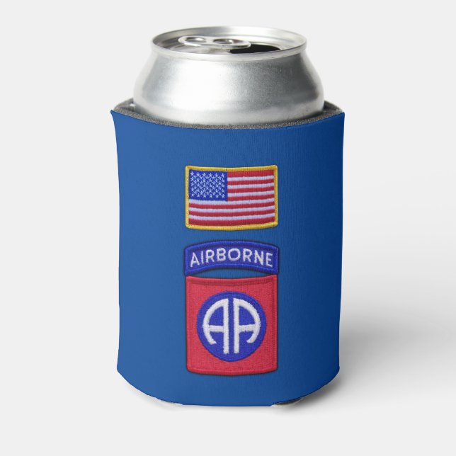 Army 82nd ABN Airborne Division Fort Bragg Can Coo Cooler (Can Back)