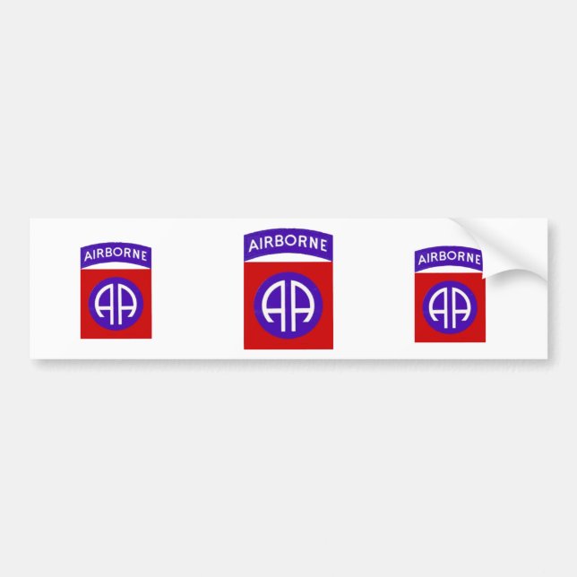 Army 82nd Airborne Bumper Sticker (Front)