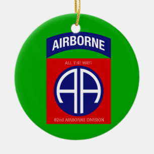 Army 82nd Airborne Division Ceramic Tree Decoration