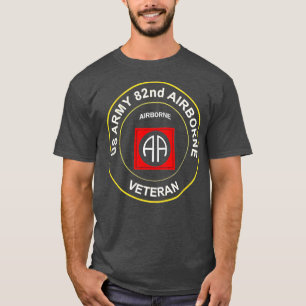Army 82nd Airborne Division Paratrooper Veteran Fl T-Shirt