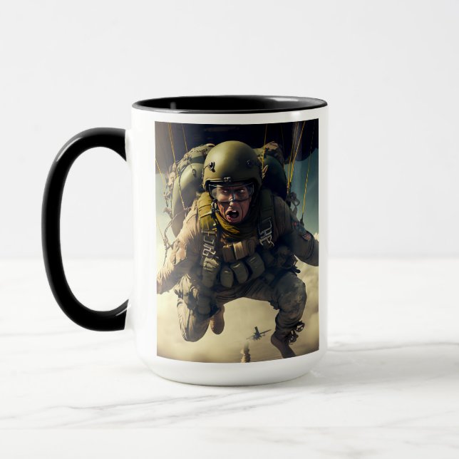 ARMY 82nd Airborne paratrooper Mug (Left)