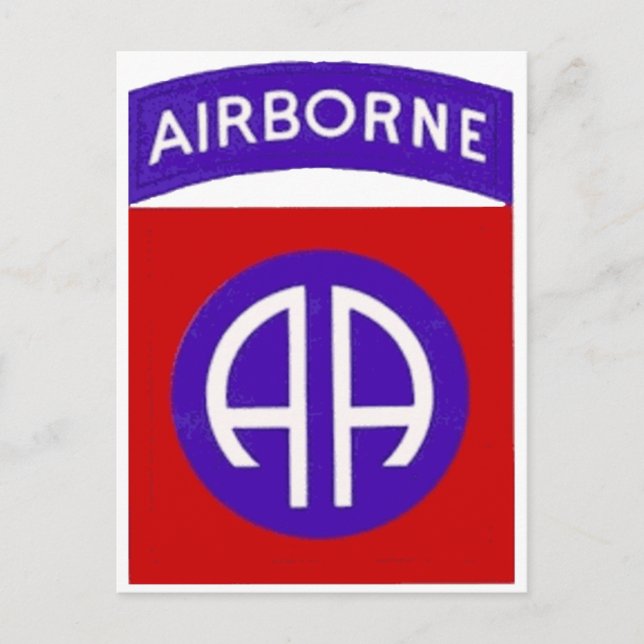 Army 82nd Airborne Postcard (Front)