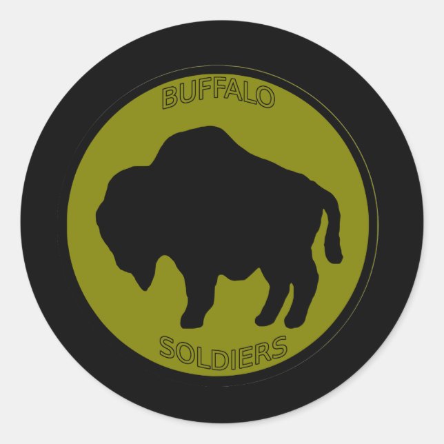 Army 92nd Infantry Division Classic Round Sticker (Front)