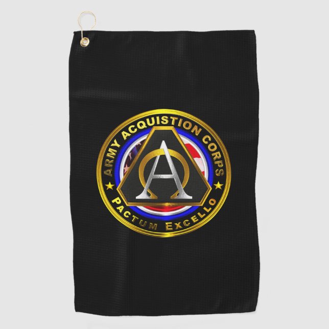 Army Acquisition Corps   Golf Towel (Front)