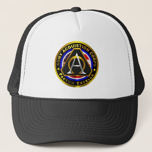 Army Acquisition Corps   Trucker Hat (Front)