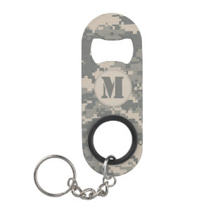 ARMY ACU Camo Mini Bottle Cap Opener Keychain