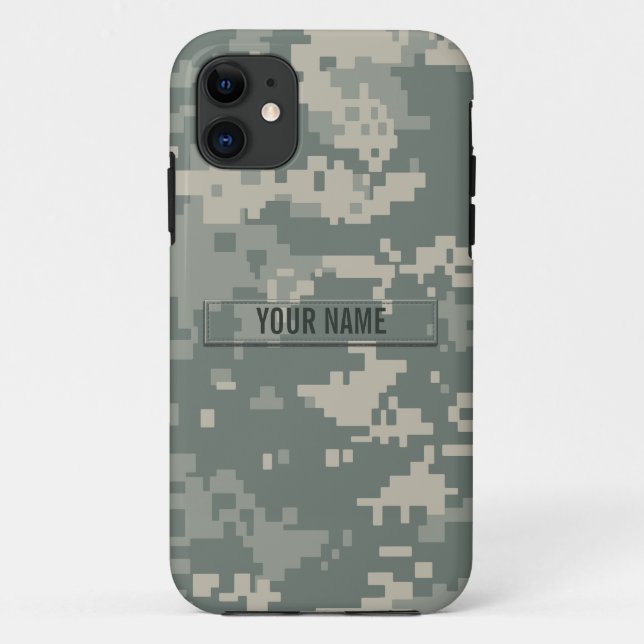 Army ACU Camouflage Customisable Case-Mate iPhone Case (Back)