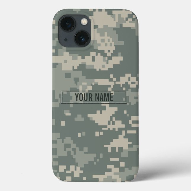 Army ACU Camouflage Customisable Case-Mate iPhone Case (Back)