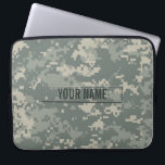 Army ACU Camouflage Customisable Laptop Sleeve<br><div class="desc">The digital camouflage pattern as seen on modern army soldiers' uniforms.</div>