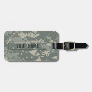 Army ACU Camouflage Customisable Luggage Tag