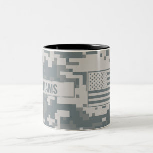Army ACU Camouflage Customisable  Two-Tone Coffee Mug