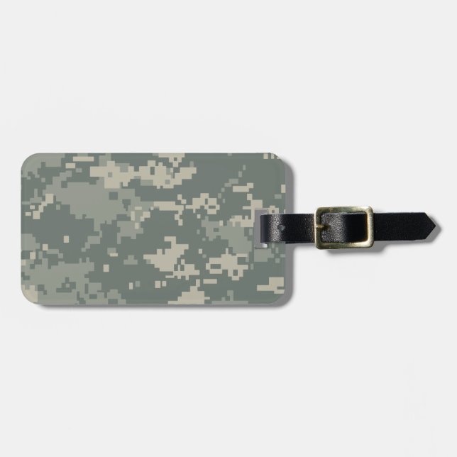 Army ACU Camouflage Luggage Tag (Front Horizontal)