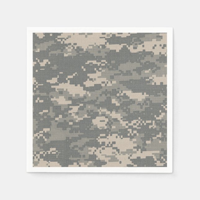 ARMY ACU Digital Camo Camouflage Pattern Napkins (Front)