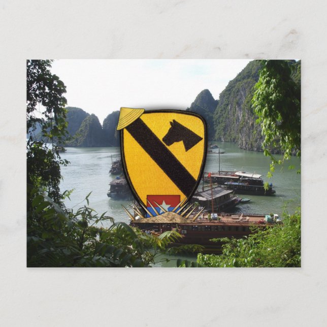 Army Air cav 1st 7th cavalry vietnam nam war vets Postcard (Front)