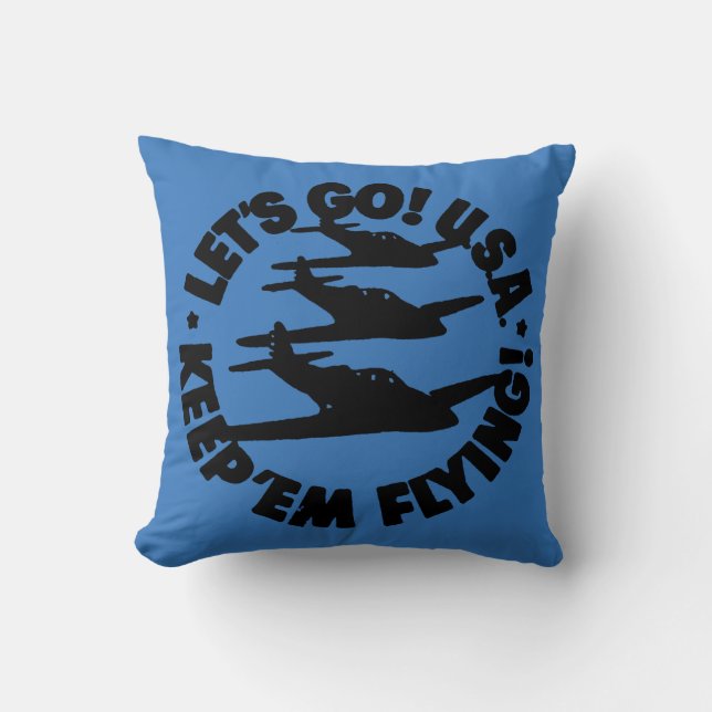 Army Air Corps Poster, 1941 Cushion (Front)