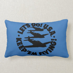 Army Air Corps Poster, 1941 Lumbar Cushion