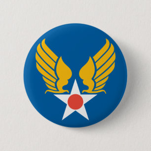 Army Air Corps Shield 6 Cm Round Badge
