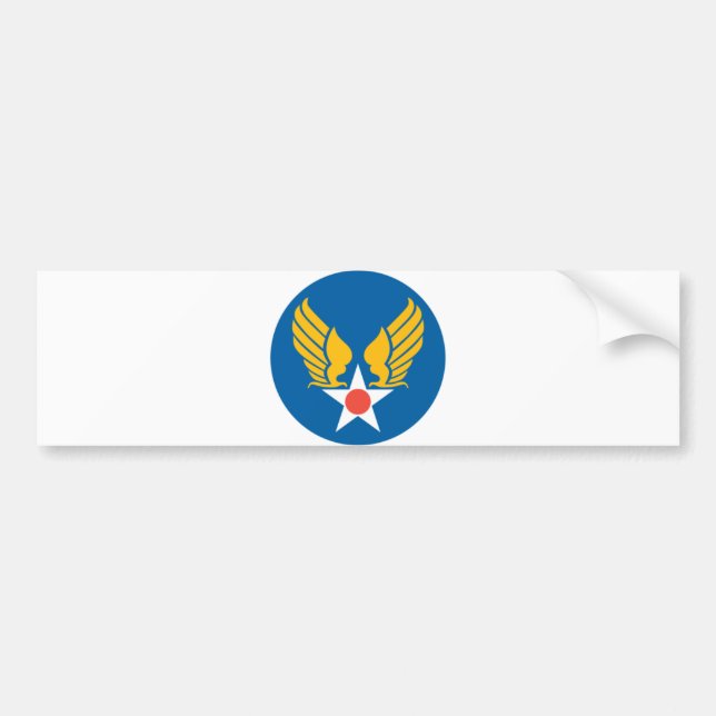 Army Air Corps Shield Bumper Sticker (Front)