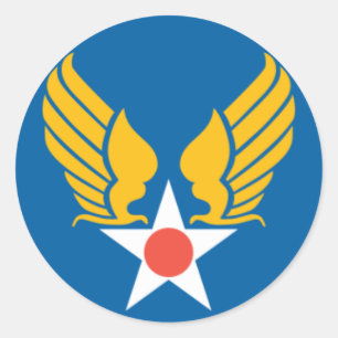 Army Air Corps Shield Classic Round Sticker