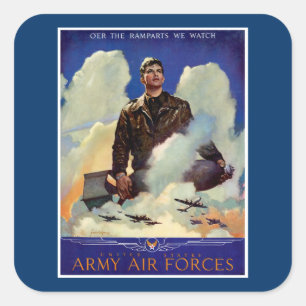 Army Air Forces Square Sticker