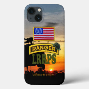 Army airborne rangers LRRPS veterans vets tab iPhone 13 Case