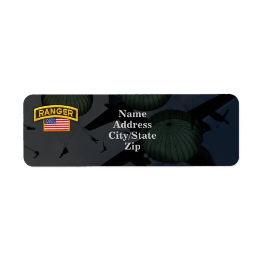 army airborne rangers nam return address Labels