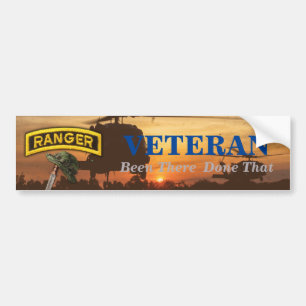 army airborne rangers veterans vets lrrps recon bumper sticker
