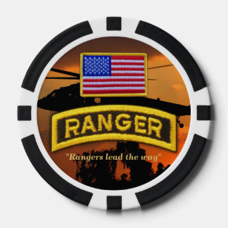 army airborne rangers veterans vets poker chips