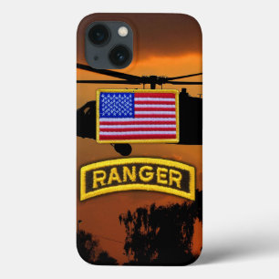 Army airborne rangers veterans vets tab iPhone 13 case