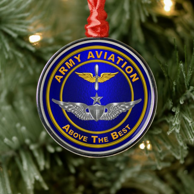 ARMY AVIATION METAL ORNAMENT (Tree)