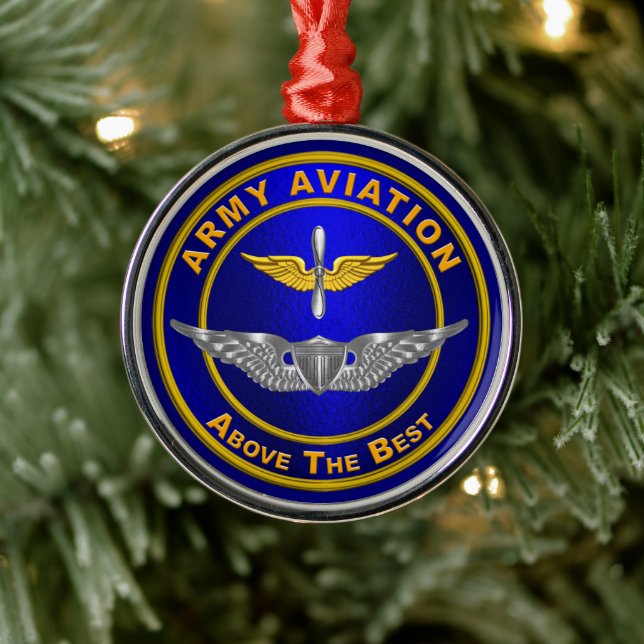 ARMY AVIATION METAL ORNAMENT (Tree)