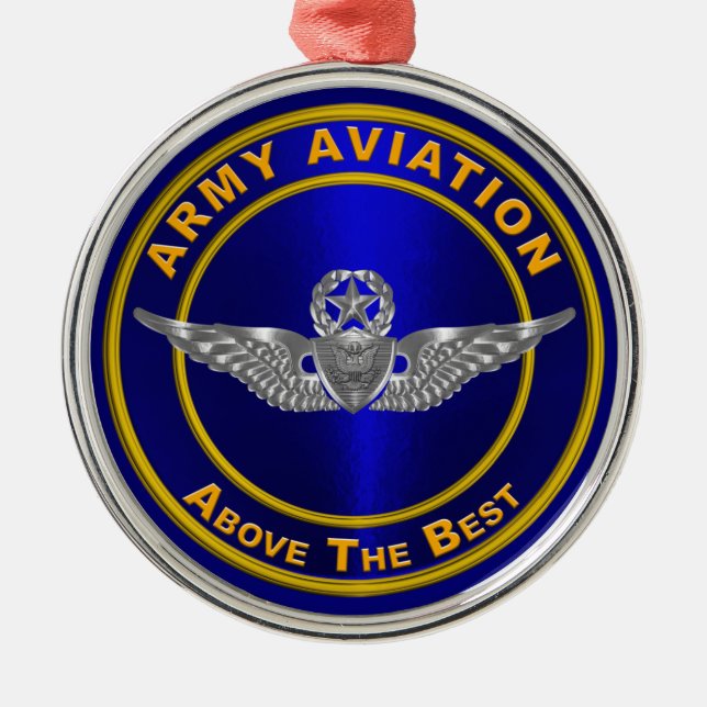 ARMY AVIATION METAL ORNAMENT (Front)