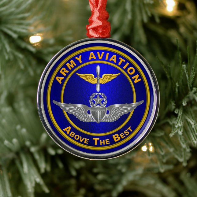 ARMY AVIATION METAL ORNAMENT (Tree)