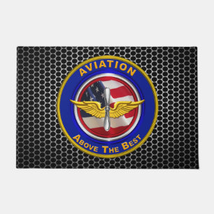 Army Aviation Veteran Doormat