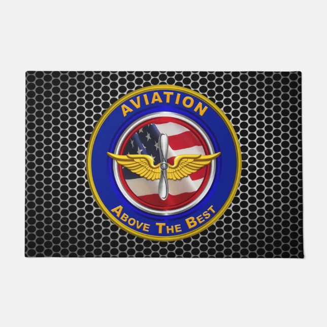 Army Aviation Veteran  Doormat (Front)