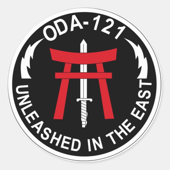 ARMY B CO 1st BATTALION 1st SPECIAL FORCES ODA-121 Classic Round Sticker (Front)