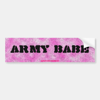 Army Babe-Pink Camouflage Bumper Sticker