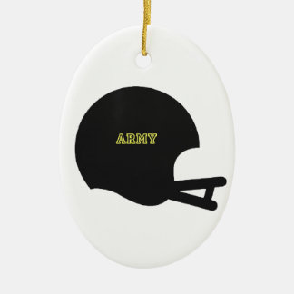 Army Black Knights Vintage Football Helmet Logo Ceramic Tree Decoration