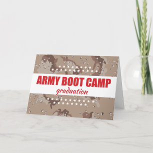 Army Boot Camp Graduation Congratulations w/ Stars Card