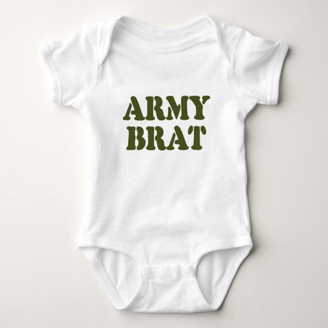 ARMY BRAT BABY BODYSUIT (Front)