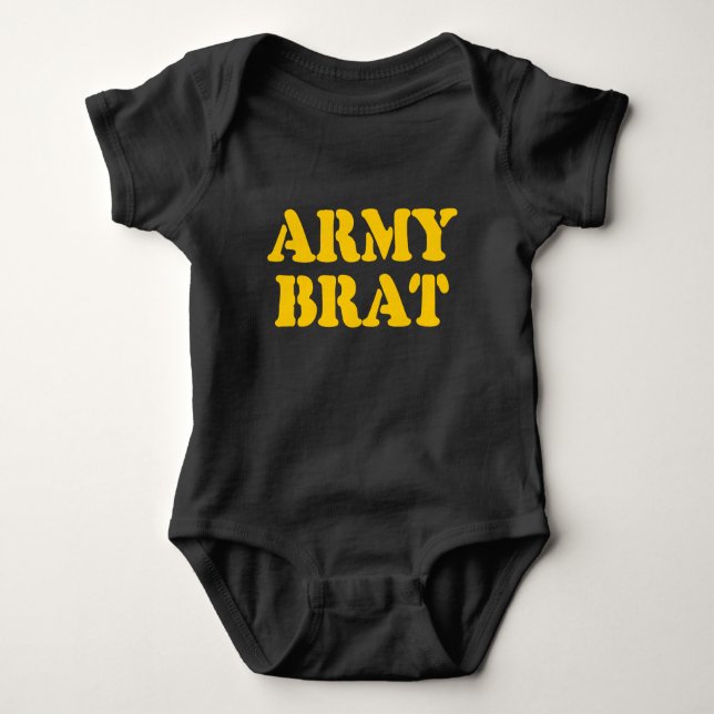 ARMY BRAT BABY BODYSUIT (Front)