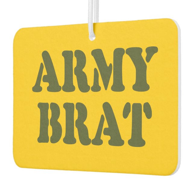 ARMY BRAT CAR AIR FRESHENER (Left)