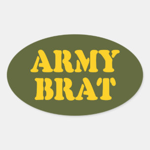 ARMY BRAT OVAL STICKER