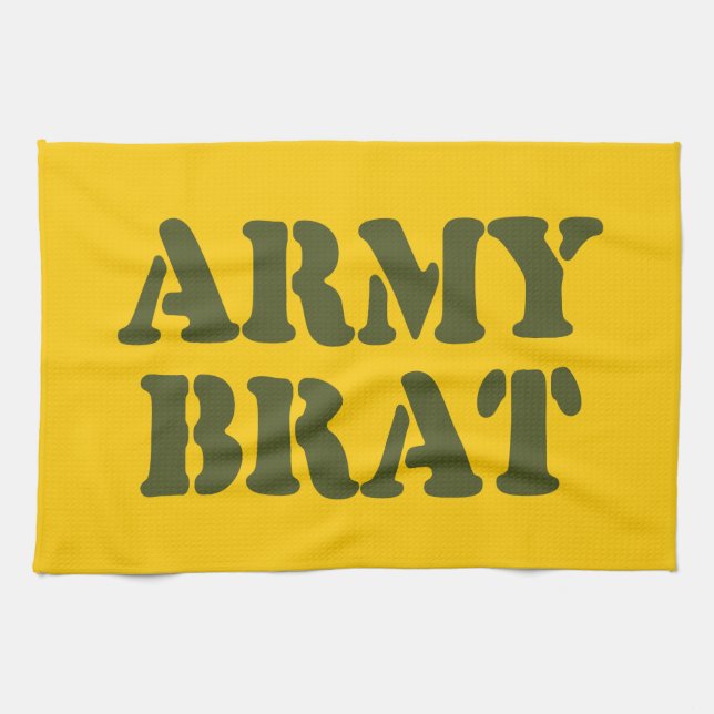ARMY BRAT TEA TOWEL (Horizontal)