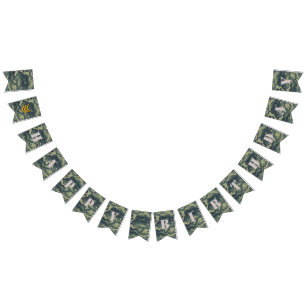 Army bunting flag, boy birthday bunting