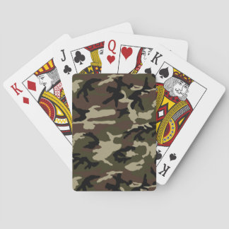army camo pattern camouflage military playing cards