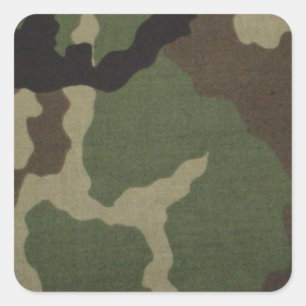 Army Camo Square Sticker