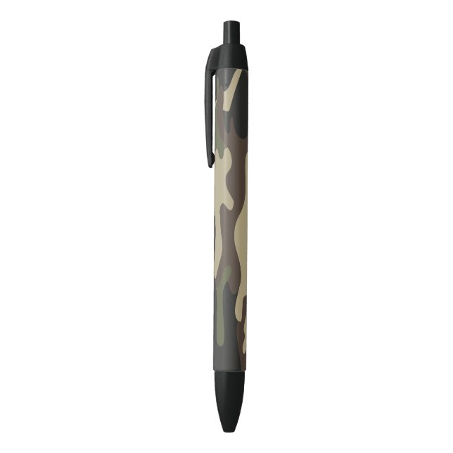 Army Camouflage   Black Ink Pen (Top (Vertical))